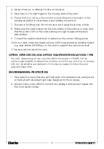 Preview for 4 page of Clarke 7624007 Operation & Maintenance Instructions Manual