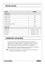 Preview for 5 page of Clarke 7627901 Operation Instructions Manual