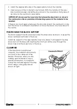 Предварительный просмотр 8 страницы Clarke 7630073 Operation Instructions Manual