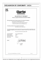 Preview for 14 page of Clarke 8133826 User Instructions