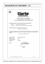 Предварительный просмотр 15 страницы Clarke 8133826 User Instructions