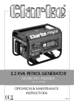 Предварительный просмотр 1 страницы Clarke 8857850 Operation & Maintenance Instructions Manual