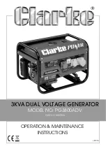 Clarke 8857854 Operation & Maintenance Instructions Manual предпросмотр