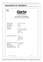 Предварительный просмотр 25 страницы Clarke 8877115 Operation & Maintenance Instructions Manual