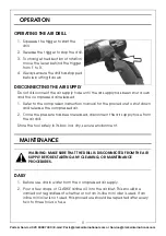 Preview for 9 page of Clarke air CAT137 Operating & Maintenance Instructions