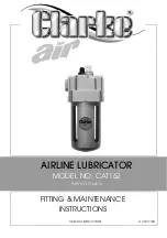 Clarke Air CAT162 Fitting & Maintenance Instructions preview