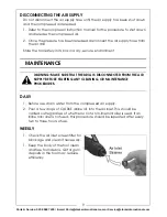 Preview for 9 page of Clarke Air CAT61 Operating & Maintenance Instructions