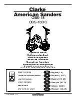 Clarke American Sanders OBS-18DC Operator'S Manual предпросмотр