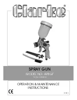 Clarke AP14GFM Operation & Maintenance Instructions Manual preview