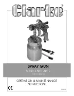 Preview for 1 page of Clarke AP17 Operation & Maintenance Instructions Manual