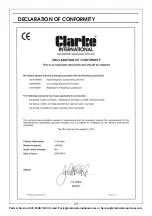 Preview for 23 page of Clarke APA240 Operation & Maintenance Instructions Manual