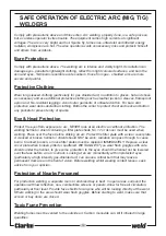 Preview for 10 page of Clarke Arc/Tig135 Operating & Maintenance Instructions