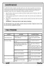 Preview for 23 page of Clarke Arc/Tig135 Operating & Maintenance Instructions