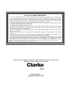 Предварительный просмотр 46 страницы Clarke BEXT-150 Operator'S Manual