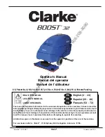 Preview for 1 page of Clarke BOOST 32 05312K Operator'S Manual