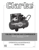 Clarke Boxer 14/100P Operation & Maintenance Instructions Manual предпросмотр