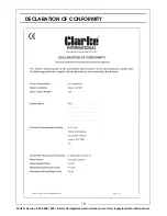 Предварительный просмотр 18 страницы Clarke Boxer 14/100P Operation & Maintenance Instructions Manual