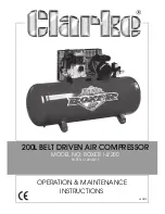 Preview for 1 page of Clarke Boxer 14/200 Operation & Maintenance Instructions Manual