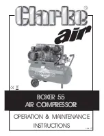 Clarke BOXER 55 Operating & Maintenance Manual preview