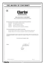 Предварительный просмотр 20 страницы Clarke BPT1200SS Operating & Maintenance Instructions