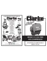 Clarke BRONCO 2 OIL FREE Operation And Maintenance Instructions preview