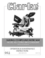 Предварительный просмотр 1 страницы Clarke C2MS210MP Operation & Maintenance Instructions Manual