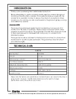 Preview for 2 page of Clarke CAS110 Operating & Maintenance Instructions