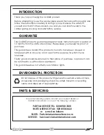 Предварительный просмотр 2 страницы Clarke CAT111 Operating & Maintenance Instructions