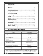 Предварительный просмотр 3 страницы Clarke CAT111 Operating & Maintenance Instructions