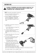 Preview for 8 page of Clarke CAT117 Operating & Maintenance Instructions