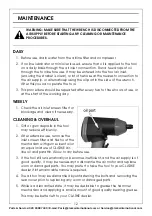 Preview for 12 page of Clarke CAT117 Operating & Maintenance Instructions