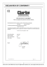 Preview for 15 page of Clarke CAT118 Operating & Maintenance Instructions