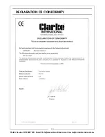 Предварительный просмотр 15 страницы Clarke CAT121 Operation & Maintenance Instructions Manual