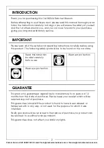 Preview for 2 page of Clarke CAT134 Operating & Maintenance Instructions