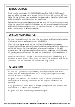 Предварительный просмотр 2 страницы Clarke CAT151 Operating & Maintenance Instructions