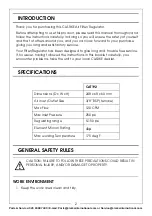 Preview for 2 page of Clarke CAT192 Operating & Maintenance Instructions