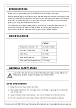 Preview for 2 page of Clarke CAT195 Operating & Maintenance Instructions