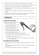 Preview for 5 page of Clarke CAT209 Operating & Maintenance Instructions