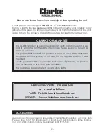 Preview for 3 page of Clarke CAT221B Operation & Maintenance Instructions Manual