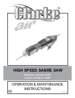 Clarke CAT32B Operation & Maintenance Instructions Manual предпросмотр