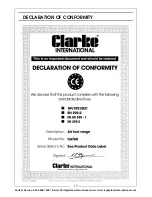 Preview for 15 page of Clarke CAT60 Operating & Maintenance Instructions