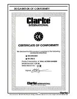 Предварительный просмотр 15 страницы Clarke CAT80 Operation & Maintenance Instructions Manual