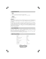 Предварительный просмотр 3 страницы Clarke CAT82B Operating And Maintenance Instructions