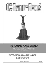 Clarke CAX10TPB Operation & Maintenance Instructions preview