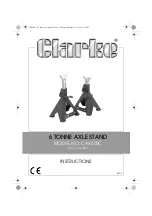 Предварительный просмотр 1 страницы Clarke CAX6TBC Instructions Manual