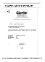 Preview for 10 page of Clarke CBAT1 Operation & Maintenance Instructions Manual