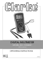 Clarke CDM45C Operating Instructions Manual preview