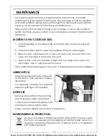 Preview for 18 page of Clarke CDP10B Operation & Maintenance Instructions Manual