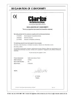 Предварительный просмотр 17 страницы Clarke CEP450 Operation & Maintenance Instructions Manual