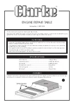 Предварительный просмотр 1 страницы Clarke CERT1225 Assembly Instructions